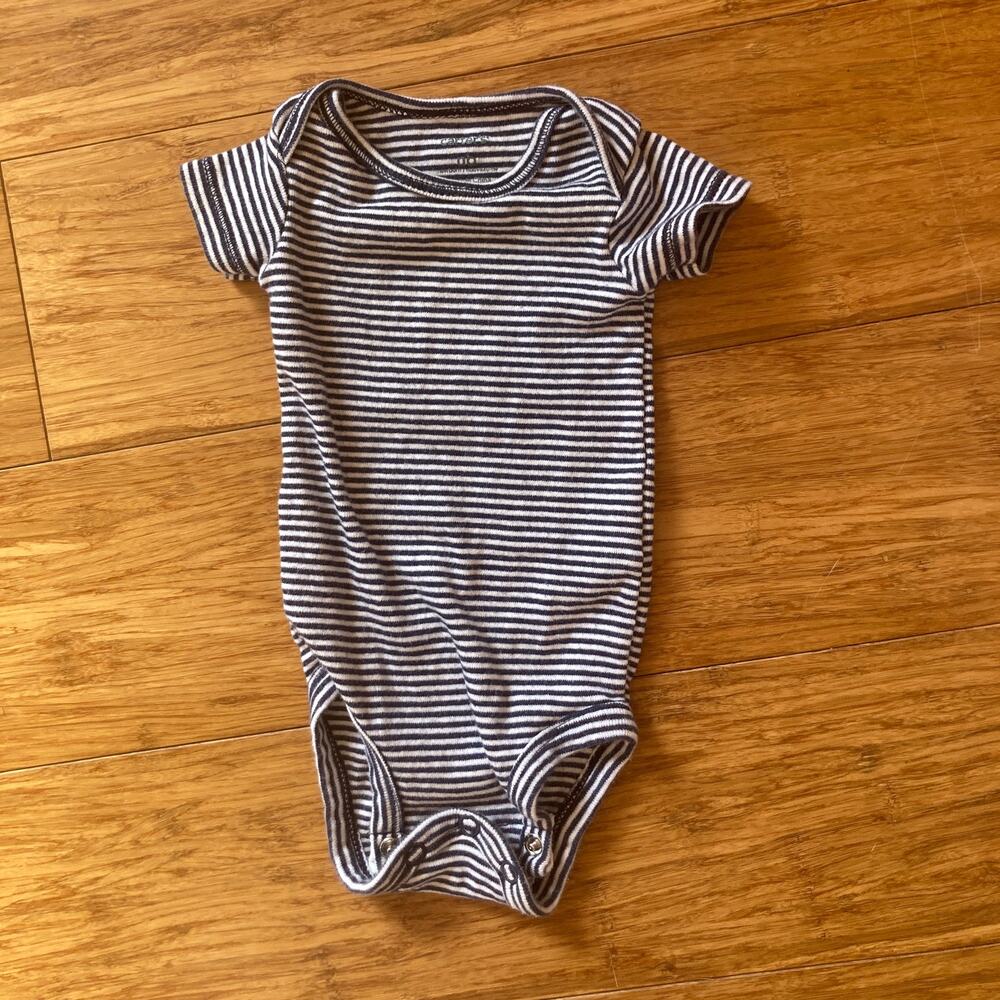 Carter’s Striped Baby Boy Onesie, Size NB
